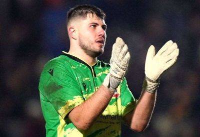 Ramsgate goalkeeper Tom Halder enjoys his busiest-ever game during 5-0 FA Cup Second Round defeat at League 2 AFC Wimbledon