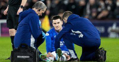 Tom Lawrence suffers another Rangers injury setback as midfielder limps off in Hearts clash