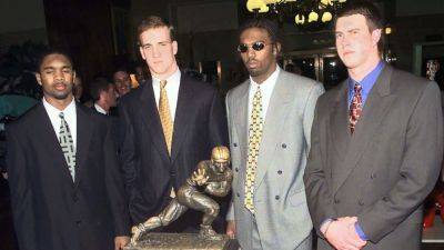 Peyton Manning Charles Woodson Randy Moss 1997 Heisman Trophy - ESPN