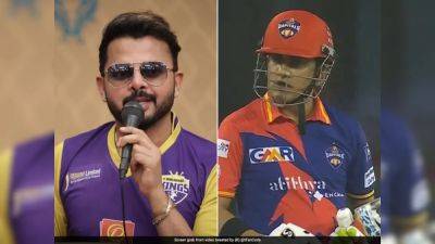 Gautam Gambhir - Gautam Gambhir Run Out In Last LLC Match, S Sreesanth Reacts On Instagram - sports.ndtv.com - India