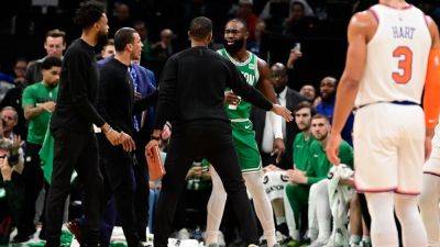Jaylen Brown - Joe Mazzulla - Celtics' Jaylen Brown sounds off after first career ejection - ESPN - espn.com - New York - county Brown