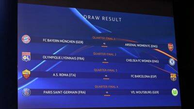 Chelsea to face holders Lyon in Women's CL quarter-final