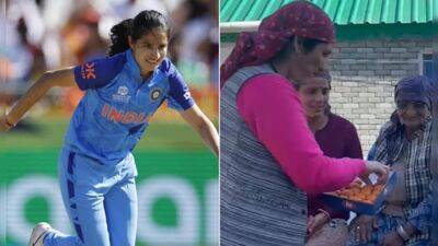 Harmanpreet Kaur - Deepti Sharma - Watch: WPL Auction - Renuka Singh's Family Distributes Sweets After Rs 1.5 Crore Move To Royal Challengers Bangalore - sports.ndtv.com - India - Pakistan -  Delhi -  Bangalore