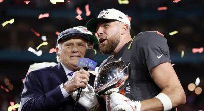 Chiefs' Travis Kelce has message for doubters after Super Bowl LVII win: 'Feel that s---'