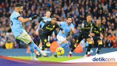 Aston Villa - Riyad Mahrez - Pep Guardiola - Erling Haaland - Ilkay Guendogan - Liga Inggris - Mahrez Serobot Jatah Penalti Haaland - sport.detik.com - Manchester -  Man