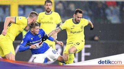 Harry Winks - Inter Milan - Matteo Darmian - Hakan Calhanoglu - Sam Lammers - Sampdoria Vs Inter: Si Ular Tertahan 0-0 - sport.detik.com