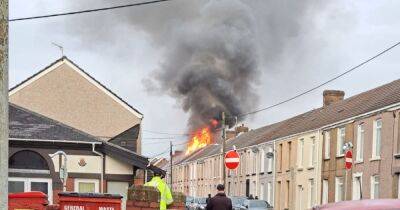Live updates as large fire tears through roof of home in Gorseinon, Swansea