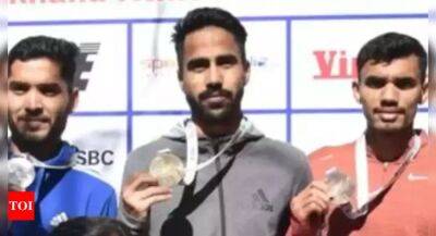 Akshdeep and Priyanka win men's and women's 20km race walk gold, qualify for Worlds and Olympics - timesofindia.indiatimes.com -  Budapest -  Sandeep