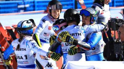 Mikaela Shiffrin - Federica Brignone - Wendy Holdener - U.S. wins Alpine skiing worlds team event for first time after Norway crash - nbcsports.com - France - Canada - Norway - Austria
