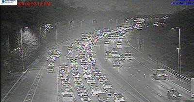 LIVE: Traffic stopped on M6 and M60 amid multi-vehicle smash and car fire - manchestereveningnews.co.uk - Jordan