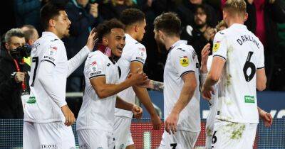 Swansea City 2-1 Blackpool: Sorinola strike and Connolly own goal earn Russell Martin's men victory over 10-man Seasiders