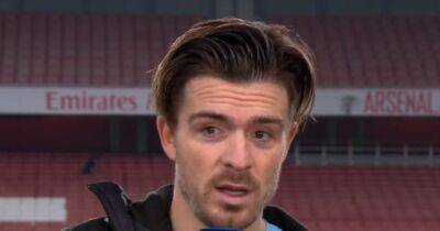 Kevin De-Bruyne - Jack Grealish - Eddie Nketiah - Aaron Ramsdale - Jack Grealish's reaction after discovering Man City's possession stats vs Arsenal - manchestereveningnews.co.uk - Manchester -  Man