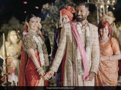 Hardik Pandya Shares New Images After Renewing Wedding Vows With Natasa Stankovic. See Pics