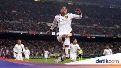 Marcus Rashford - Jules Kounde - Europa Di-Liga - Erik ten Hag Tak Mau Cuma Sanjung Rashford Saja! - sport.detik.com - Manchester -  Sancho