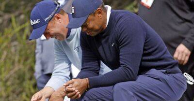 Tiger Woods gives tampon to playing partner after outdriving him