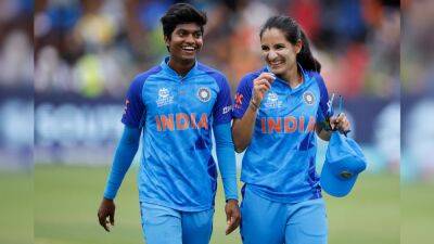 Nat Sciver - Heather Knight - Danni Wyatt - Harmanpreet Kaur - Watch: Renuka Singh Takes 5-Wicket Haul, Best-Ever Figures By An Indian In Women's T20 World Cup - sports.ndtv.com - Britain - South Africa - India