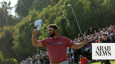 Lionel Messi - Carlos Alcaraz - Cameron Norrie - Jon Rahm - Patrick Cantlay - Genesis Invitational - Ricky Stenhouse-Junior - Rahm holds on to win at Riviera and return to No. 1 in world - arabnews.com - Spain - Argentina - Los Angeles
