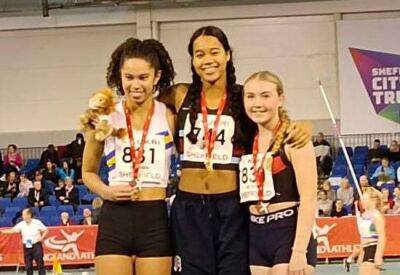 Canterbury’s Qi’-Chi Ukpai claims third national success in a year as personal best wins triple jump gold at National Indoor Championships in Sheffield