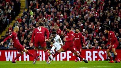 Steven Gerrard - Thibaut Courtois - Eder Militao - Darwin Núñez - Five-star Real Madrid roar back to leave Liverpool reeling - rte.ie - France -  Paris - Liverpool