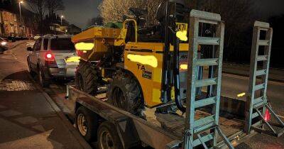 Attempted dumper truck theft thwarted by GMP traffic officers in Littleborough - manchestereveningnews.co.uk - Manchester - county Dawson