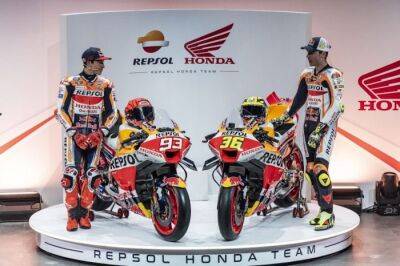 Marquez and Mir present 2023 Repsol Honda MotoGP livery