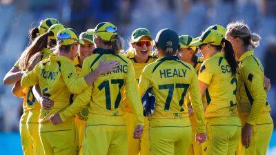 Meg Lanning - Jess Jonassen - Ashleigh Gardner - Harmanpreet Kaur - Australia Edge India By 5 Runs To Enter 7th Consecutive Women's T20 World Cup Final - sports.ndtv.com - Australia - India
