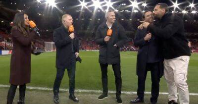 Owen Hargreaves - Paul Scholes - Robin Van-Persie - 'Only comes' - Paul Scholes makes funny dig as Rio Ferdinand gatecrashes Man United vs Barcelona coverage - manchestereveningnews.co.uk - Manchester