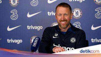 Graham Potter - Liga Inggris - Senyum Graham Potter di Tengah Isu Pemecatannya - sport.detik.com