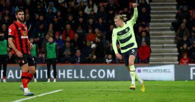Erling Haaland takes Man City record off Sergio Aguero with Bournemouth goal