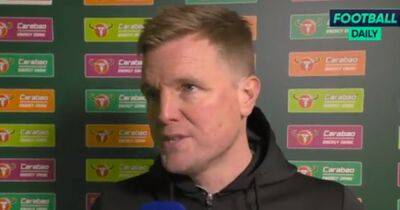 Newcastle manager Eddie Howe makes honest admission after Carabao Cup loss to Manchester United