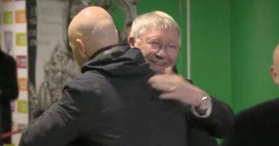 What Sir Alex Ferguson told Erik ten Hag in beaming Manchester United embrace after League Cup final victory