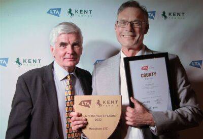 Meopham Tennis Club in running for regional honours after winning club-of-the-year award at Kent LTA awards night