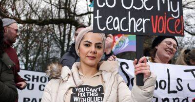 Teachers go on strike for second time in month amid union's dispute with government