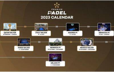 Nasser Al-Khelaifi - PREMIER PADEL: 2023 TOURNAMENT CALENDAR REVEALS 8 TOURNAMENTS WORLDWIDE WITH MORE TO BE ADDED - beinsports.com - Qatar - Spain - Italy - Argentina - Mexico -  Doha - Madrid -  Rome