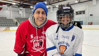 'Fall and get back up': Girls in Montreal learn hockey basics in free, 10-week inclusion program