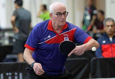 Weald Table Tennis Club's Diccon Gray determined to build on campaign at World Veteran Championships in Oman after losing to winner Zsolt-Georg Bohm in the last eight