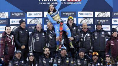 Alpine skiing-Italy's Brignone wins women's combined gold, Shiffrin disqualified