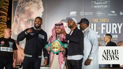 Jake Paul - Belinda Bencic - Brooklyn Nets - Jelena Ostapenko - Jon Pike - Jake Paul promises knockout of Tommy Fury in Riyadh - arabnews.com - Abu Dhabi - Dubai - Los Angeles - Saudi Arabia -  Riyadh - county Dallas - county Maverick