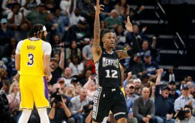 NBA Round up - Morant stars as Grizzlies maul Lakers, Bucks rally to down Nets