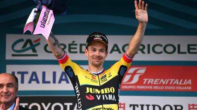Primoz Roglic sprints to third successive win as he stretches Tirreno-Adriatico 2023 lead after Stage 6