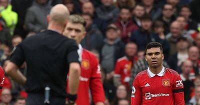 Manchester United manager Erik ten Hag criticises Premier League refereeing after Casemiro red card