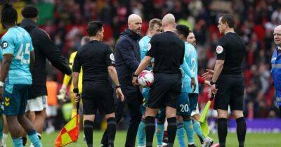 Erik ten Hag criticises ‘inconsistent’ refereeing after Man United draw