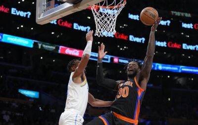 Randle, Barrett spark Knicks over Lakers to snap NBA skid