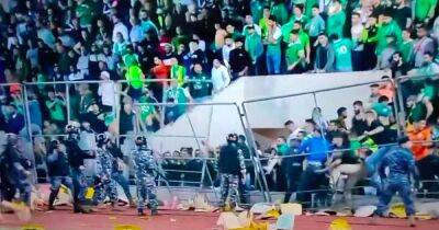 Lee Erwin caught in ugly scenes during Beirut title decider as his late winner sparks pitch invasion