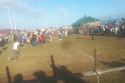 Players stabbed during club rugby game as spectators storm pitch - news24.com