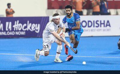 Harmanpreet Singh - Jugraj Singh - India Pump Six Past Germany, Jump To Top Spot In FIH Pro League - sports.ndtv.com - Germany - Spain - Australia - India