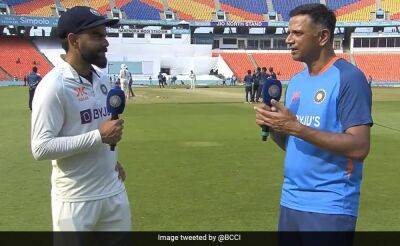 Virat Kohli - Rahul Dravid - Team India - Star India - "You Made Me Wait For...": Rahul Dravid Pokes Fun At Virat Kohli After 28th Test Century - sports.ndtv.com - Australia - India - Sri Lanka -  Ahmedabad