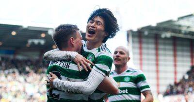 Scott Brown in cheeky Kyogo Celtic wind up as former skipper admits 'I wouldn't have helped anyone up'