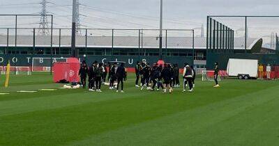 Manchester United training squad for Real Betis second leg as three return