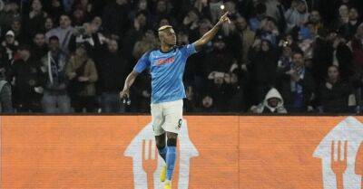 Osimhen brace eases impressive Napoli into Champions League last-eight